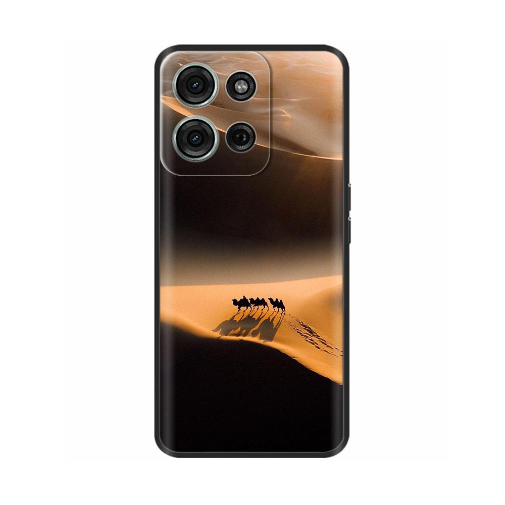 For Motorola Moto G75 Case Moto G35 G55 G15 Cute Cartoon Painted Shockproof Cover Fundas For Motorola Moto G75 5G MotoG75 Bumper