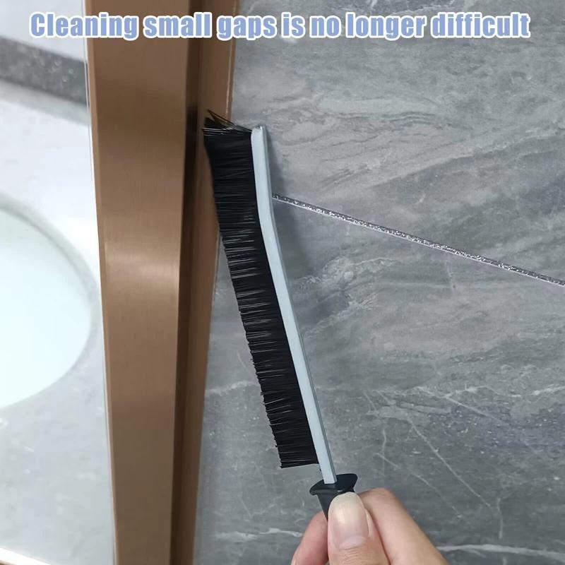 Multi-purpose Slit Cleaning Brush Durable Stiff Bristle Long Handle Brush Tile Seam Dead Corner Shower Floor Line Brush