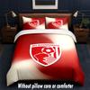 Bournemouth Football Design Bed Bedding Set 1 Duvet Cover + 2 Pillowcases Soft Breathable Household Bed Linens