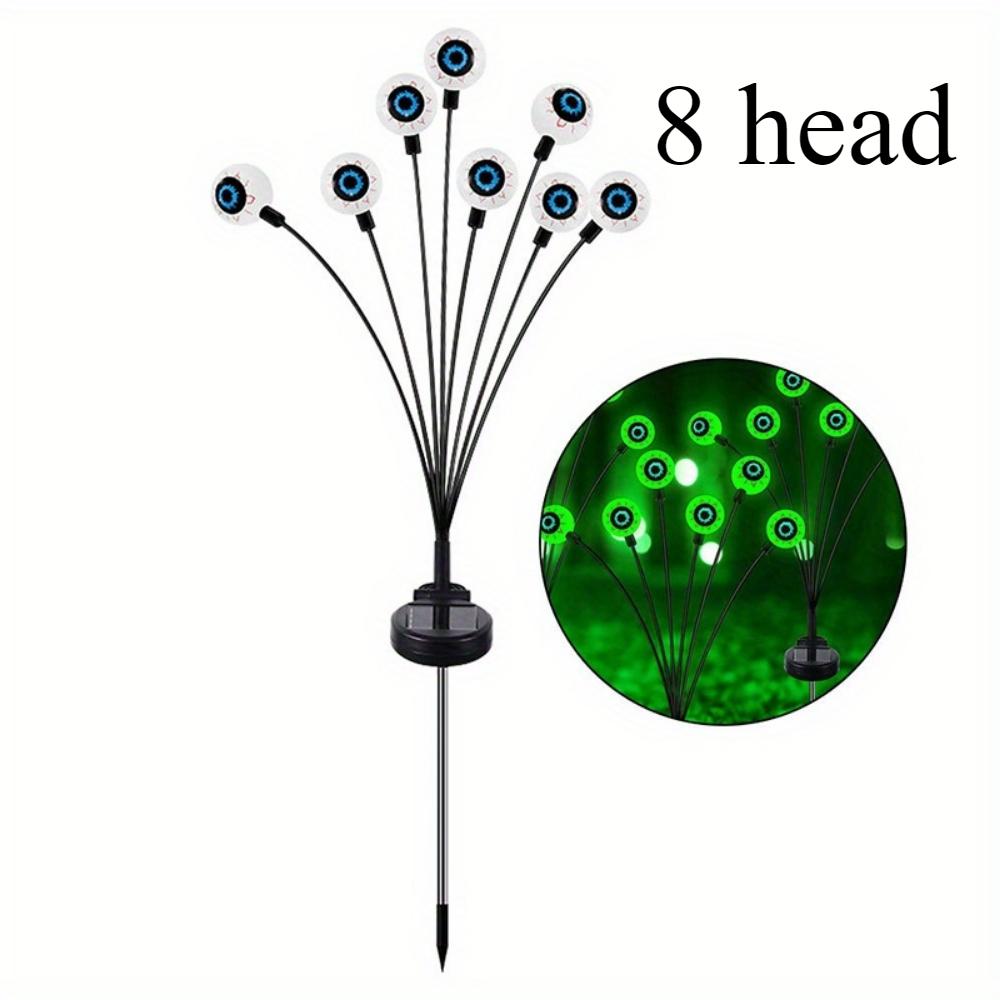 Horror Augapfel Solar Gartenleuchte Halloween Dekoration Außen Schwingende Glühwürmchen, Geisterlichter Solar für Rasen, Terrasse, Partydekoration