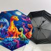 1PC Dinosaurs Night Umbrella-8-Rib Reinforced Portable Folding Travel Suitable for All Seasons Outdoor Daily Use  -J0395