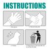2Pcs/Set Pet Cleaning Gloves Wash-Free Massage Body Cleaning Lightweight Smooth Surface Refresh Odor