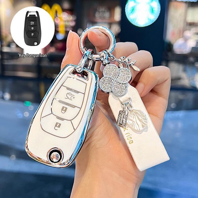 Chevrolet Car Key Case for Cruze, Aveo, Trax, Blazer, Cavalier, Sail