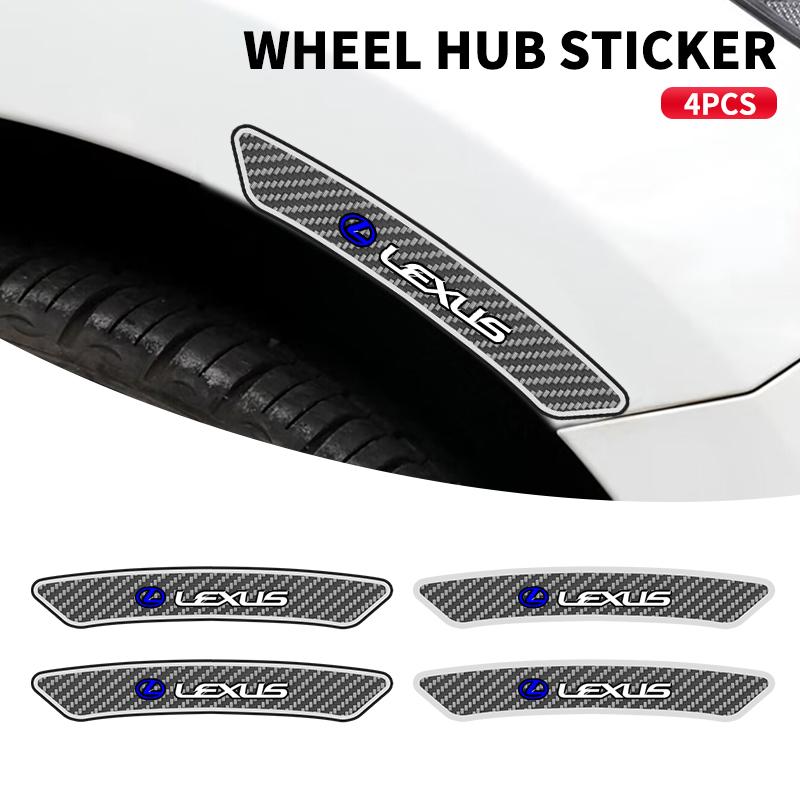 4 Stück/Set Auto-Felgenaufkleber Radzubehör Aufkleber Für Lexus F-SPORT ES RX NX LS UX LM LX GX LC RZ IS CT GS RC HS SC TX L