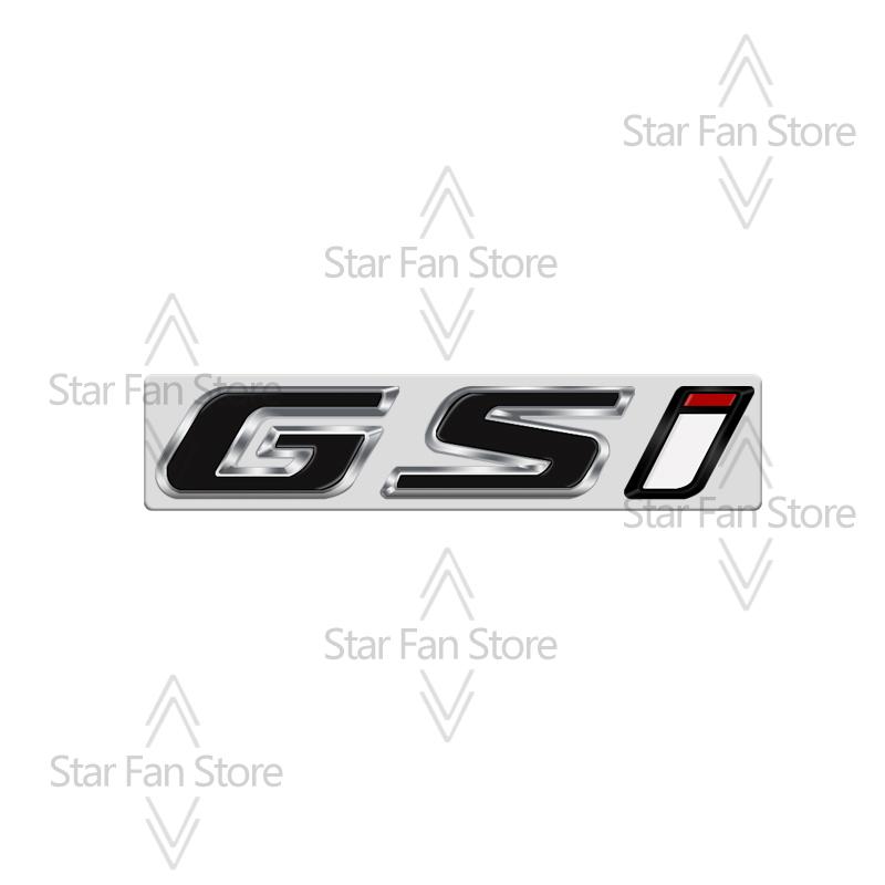 Metall GSI Abzeichen 3D Aufkleber Auto Kofferraum Karosserie Emblem Aufkleber Styling Für Opel Adam Meriva Insignia Mokka Zafira Junior Vauxhall VXR