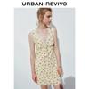 UR Women's Floral Lace Trim Mini Dress