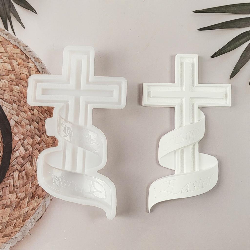 Multipurpose Sturdy Silicone Crosses Plaster Holder Mould Set Portable for Resin Plaster Craft Supplies Assorted Sizes