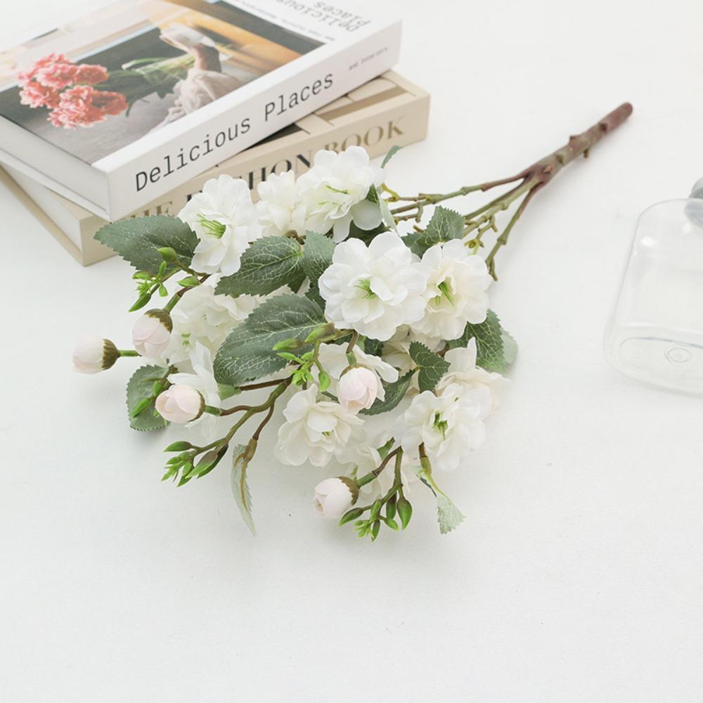 Plastic Silk Rose Bouquet Elegant Fake Plants Artificial Roses Flowers  Outdoor Garden Decor