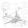 QIYUMOKE JAL Japan Airlines 787 Airplane Model Japan Airlines Boeing 787 Diecast Metal Airplane Perfect Airline Model for Aviation Display and Desk