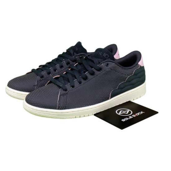 

Air Jordan 1 Centre Court Perforated Black Pink Retro Sneakers DJ2756-006 EU 36.5 чёрный