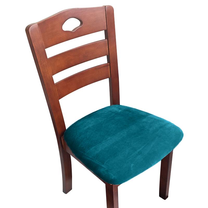 Velvet Fabric Soft Seat Cushion Covers Stretch Washable Spandex Dining Chair Cover Slipcovers For Home Hotel Banquet Living Room
