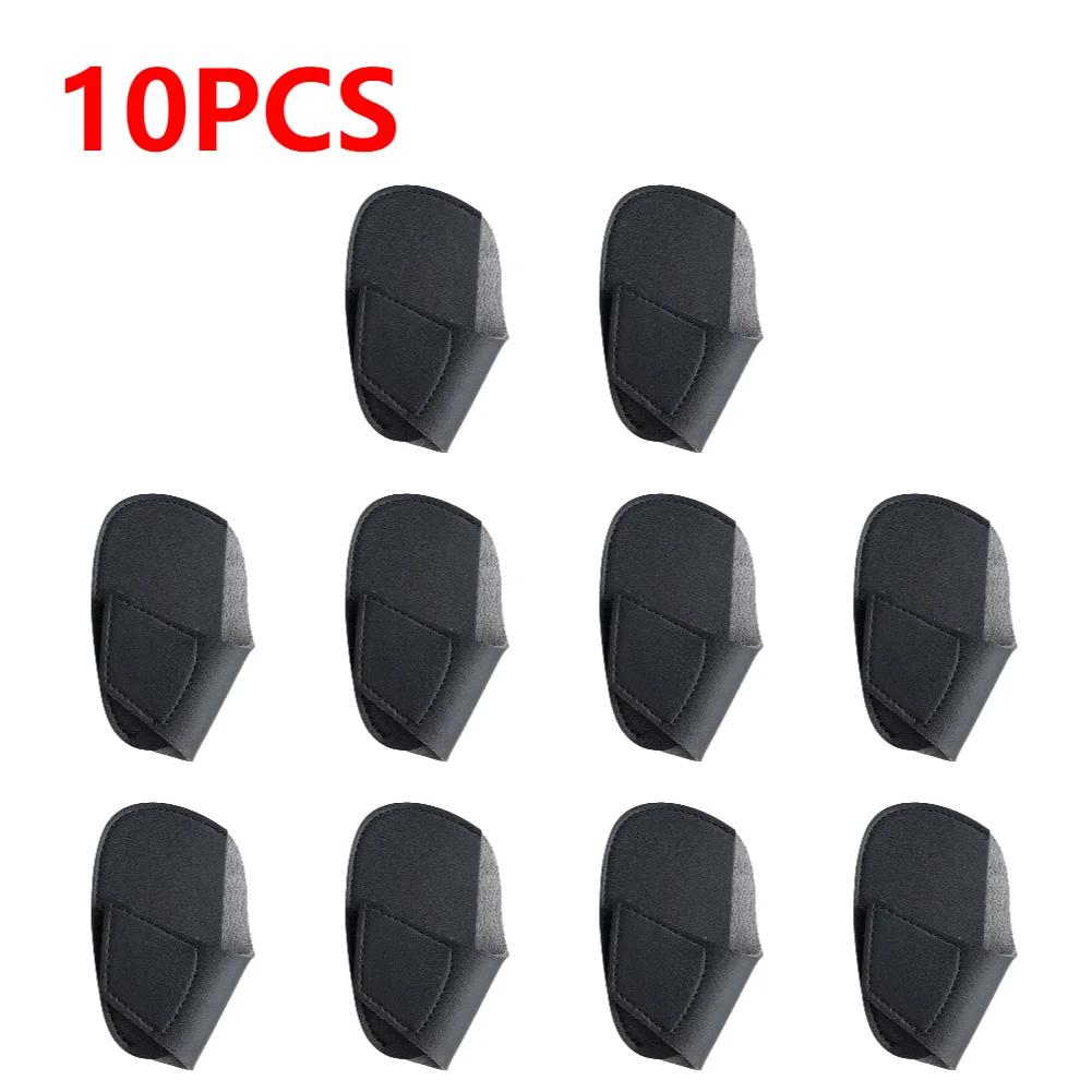 10-1pcs Portable Universal Iron Cover PU Lightweight Golf Head Leather Wedges Covers Golf Accessoires for Outdoor Golfers