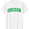 Vintage Oregon Men Oregon Women Retro Green T-Shirt