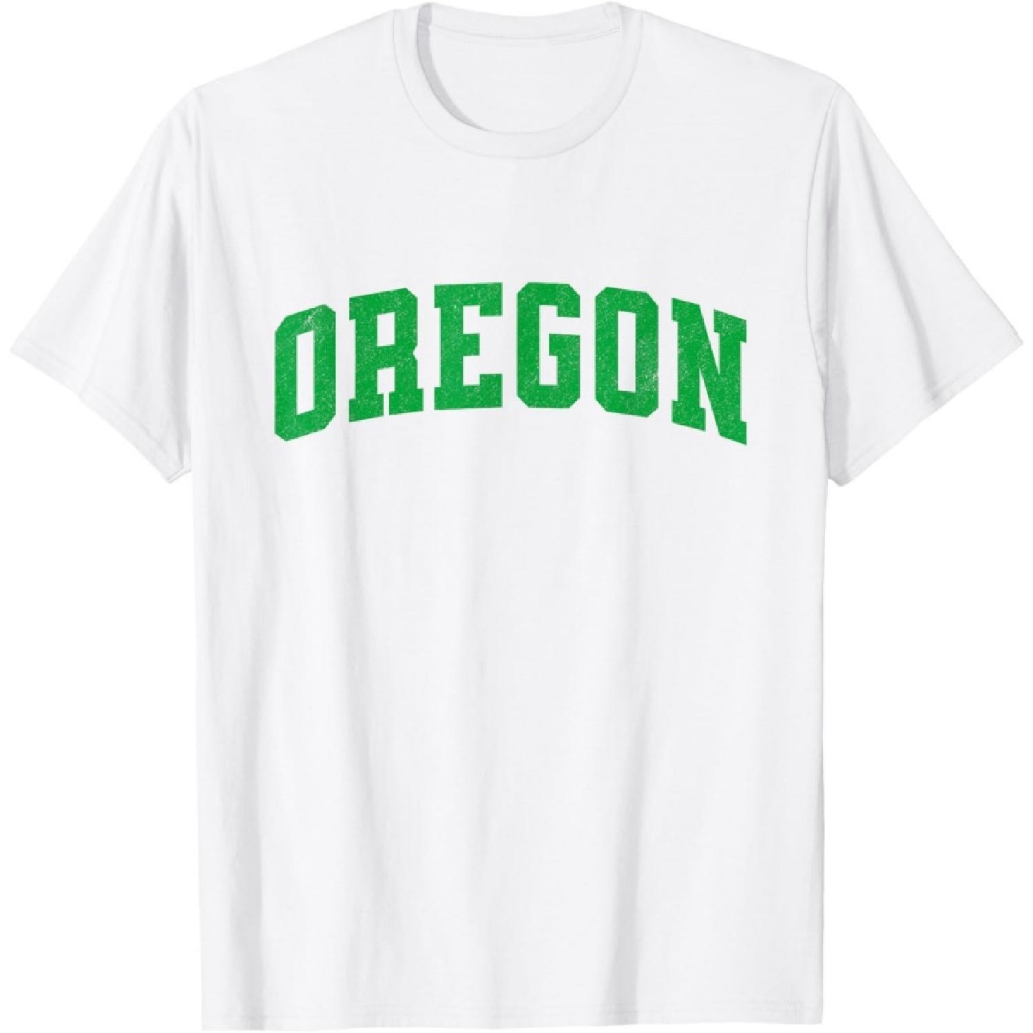 Vintage Oregon Men Oregon Women Retro Green T-Shirt S