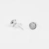 Authentic 925 Sterling Silver Dazzling Droplets Stud Earrings for Women Silver Woman Earing Jewelry