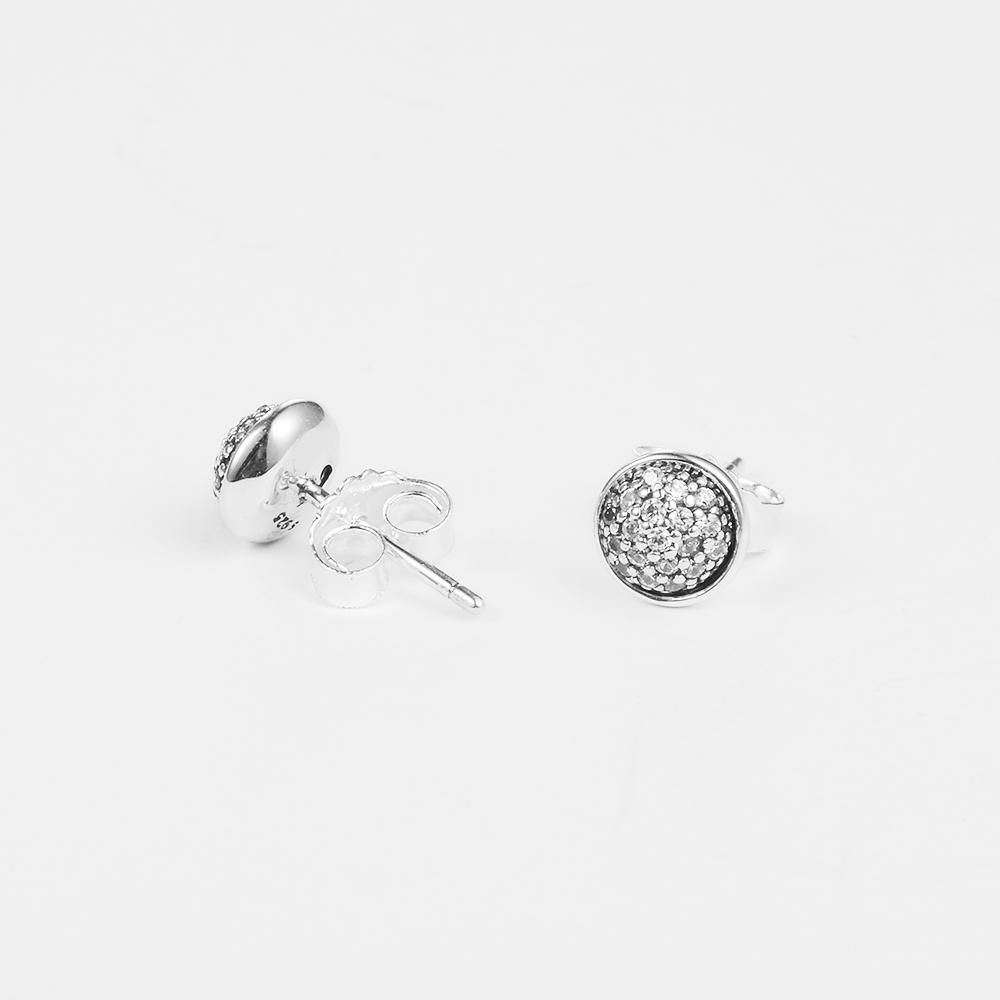 Authentische Ohrstecker aus 925er-Sterlingsilber mit schillernden Tropfen für Damen, Silberschmuck für Damen