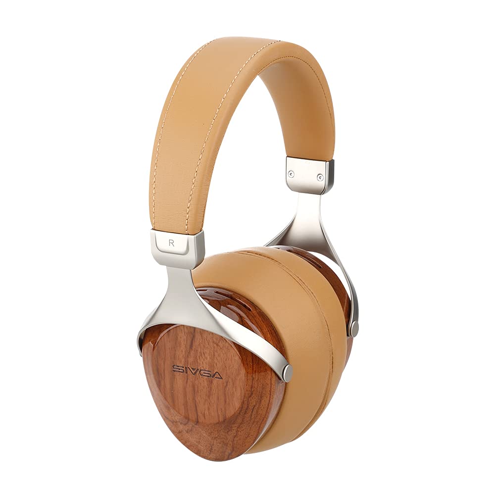 

SIVGA SV021 Wooden Housing Sealed Wired Over-Ear Headphones (Rosewood)