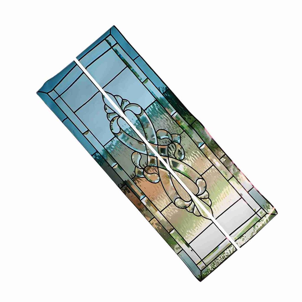 2Pcs Glass Door Sticker Self Adhesive Water Resistant Wall Sticker for Home Decoration