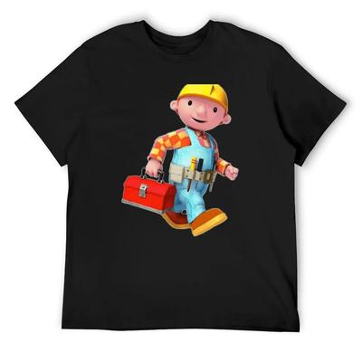 Bob der Baumeister T-Shirt Lustige T-Shirts Vintage Anime Shirt Basketball Grafik-T-Shirts Oversized Herren Grafik-T-Shirts Lustig