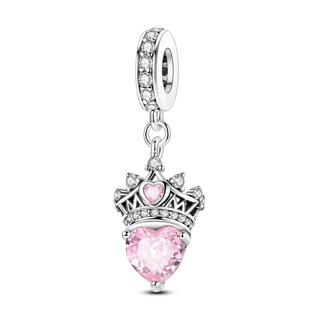 Rosa Serie Charms 925 Silber Originale Für Frau Anhänger Perlen Passend Armbandherstellung Modeschmuck
