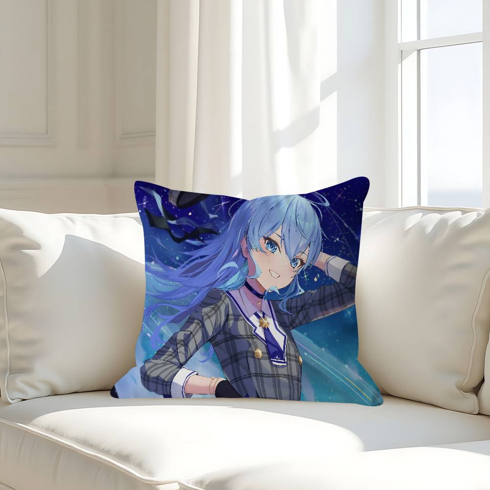 

H-Hoshimachi S-Suise Pillow Case Removable Washable Cushion Cover – All-Season Soft Linen 16x16Inch