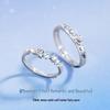The Little Prince and Rose 925 Silver Couple Rings