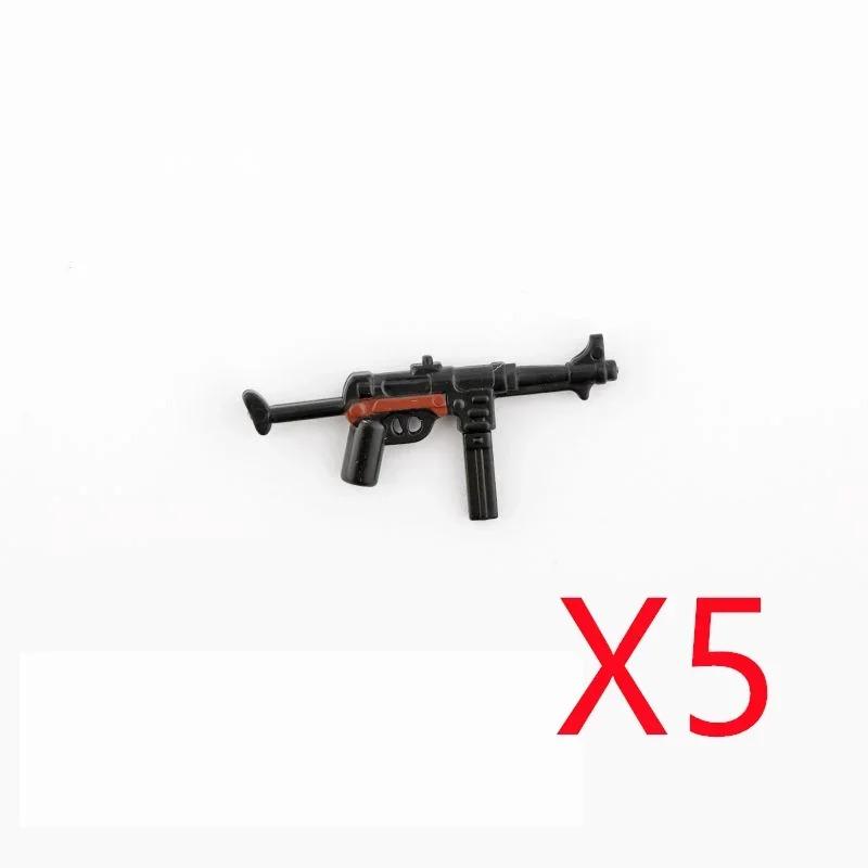 5 CM WWII Military Building Blocks American German Soviet Soldier Figures Weapons Accessories Guns Pistol Sniper Belt Mini Bricks MOC