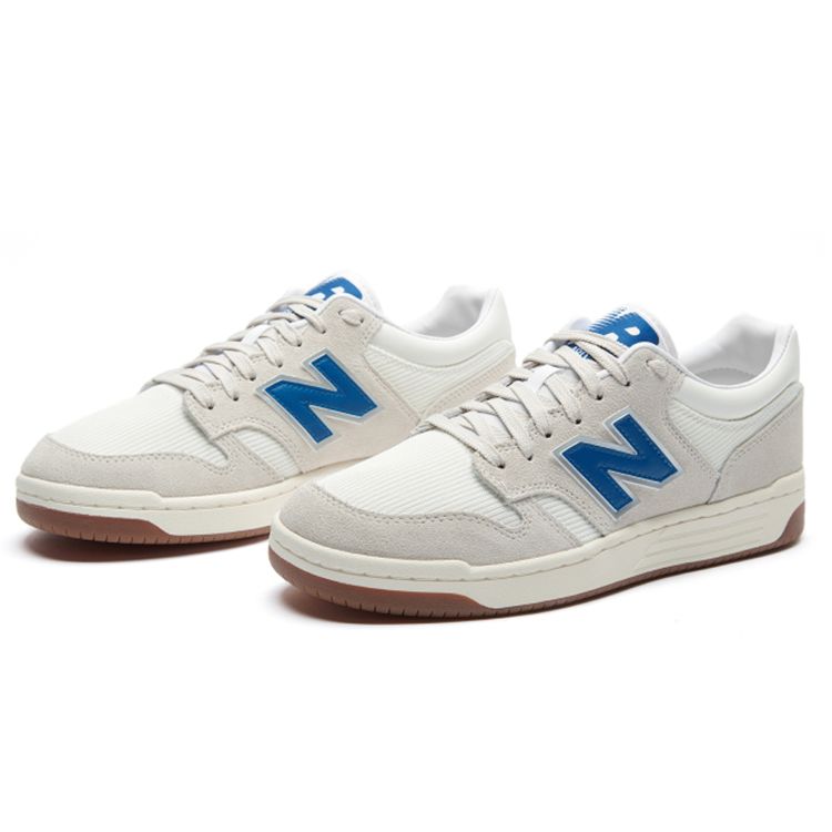 New Balance Nb 480 Sports Casual Shock Absorbing Lightweight Low Top Skate Shoes Unisex Sneakers Off-White BB480LVM