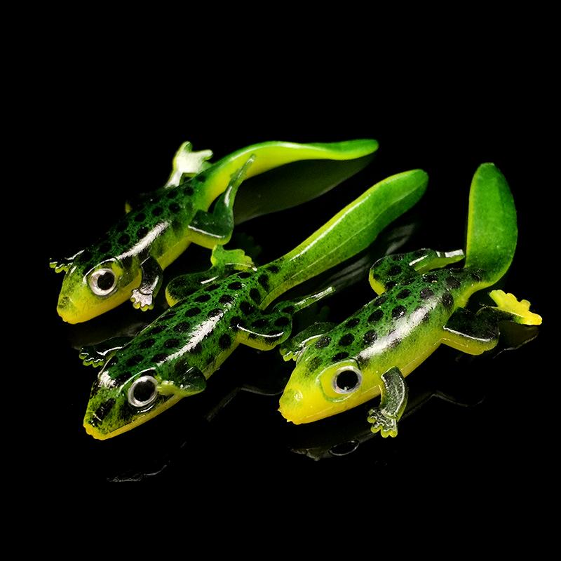 

7,5 см/3 г Силиконовая мягкая саламандра Luya Мягкая приманка Ящерица Имитация Мягкая приманка Luya Приманка 1PC