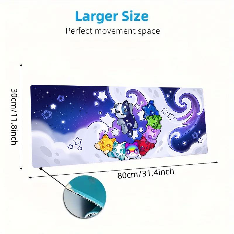 Aarmau Large Size Mouse Pad Large Gaming Table Cushion Nonslip Laptop Tablet Big Mousepad Xxl Mat Mini Pc Playmat With Lock Edge