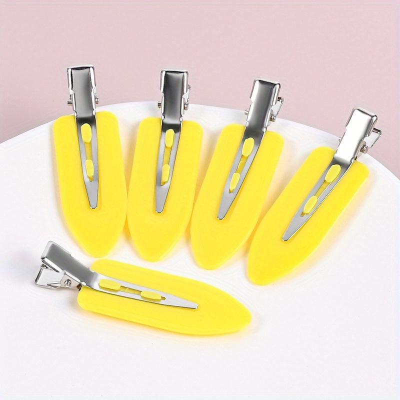 10pcs No Bend Hair Clips, Curly Hair Pin Clips, No Crease Hair Clips For Makeup Application Diy Charms