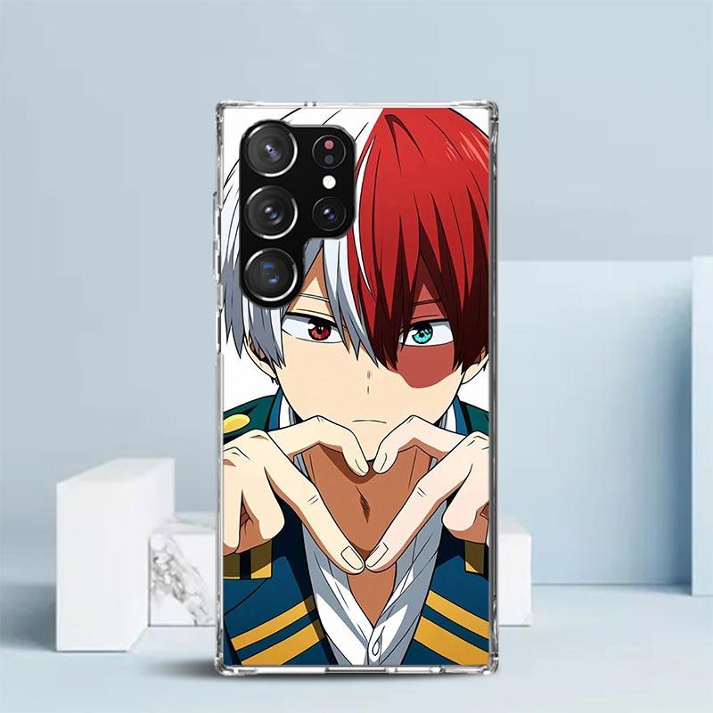 Todoroki Shoto MHA My Hero Soft Cover for Samsung Galaxy S25 Edge S26 S24 S23 Ultra Phone Case S22 S21 Plus S20 FE Print Pattern