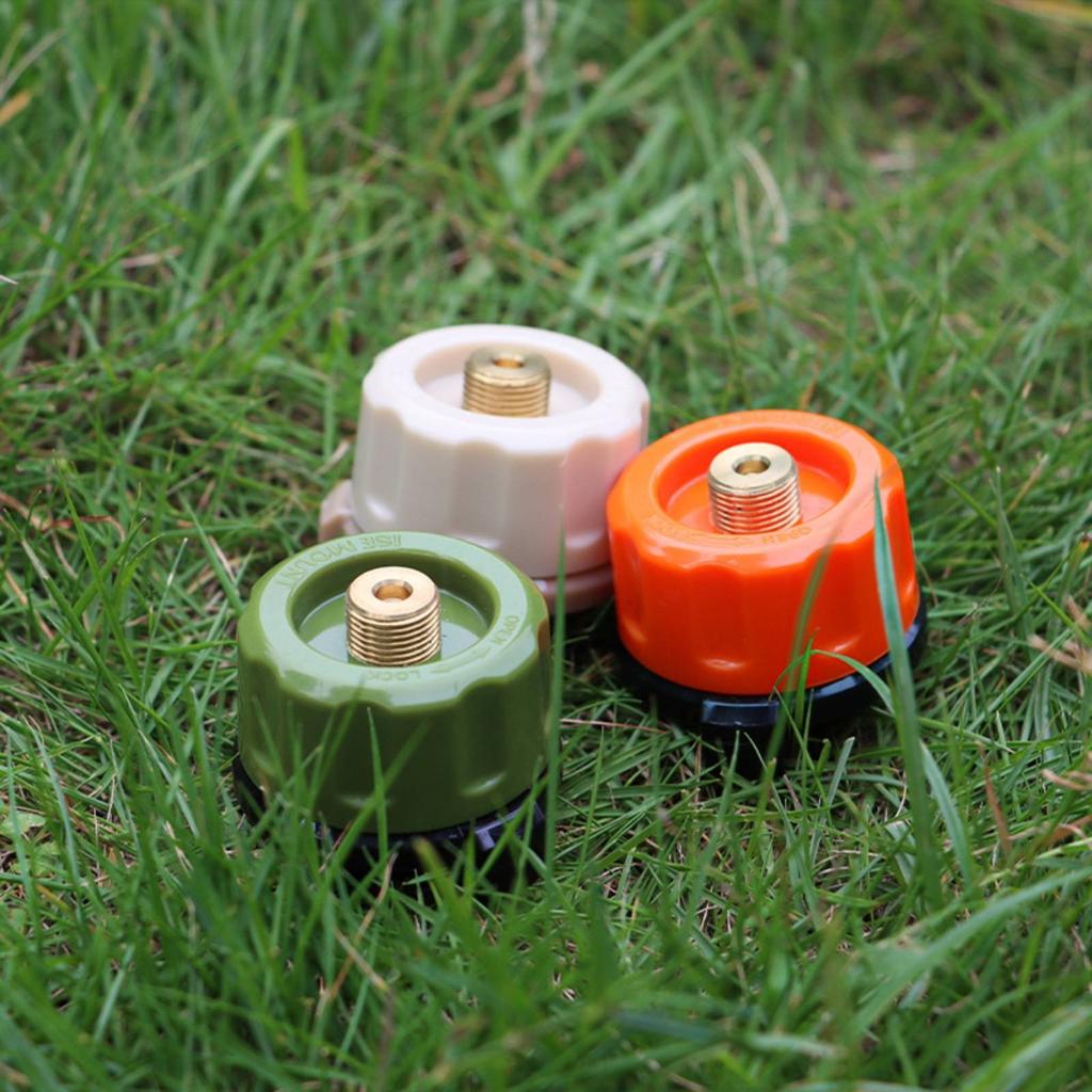 Self-Closing Adapter Valve Corrosion-Resistant Gas Canister Adapter Camping Cooker Valve Long-Lasting Outdoor Gear Portable