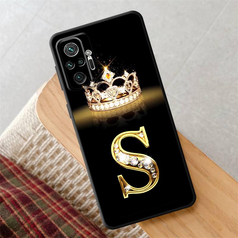 

Case for Xiaomi Redmi K40 Pro 12 10 12C A2+ 10C 9C A3 14C 9A Note 7 8 9 13C 9T 10A Soft Shell A3X A1+ 9 A4 Diamond Crown Letter Redmi 9