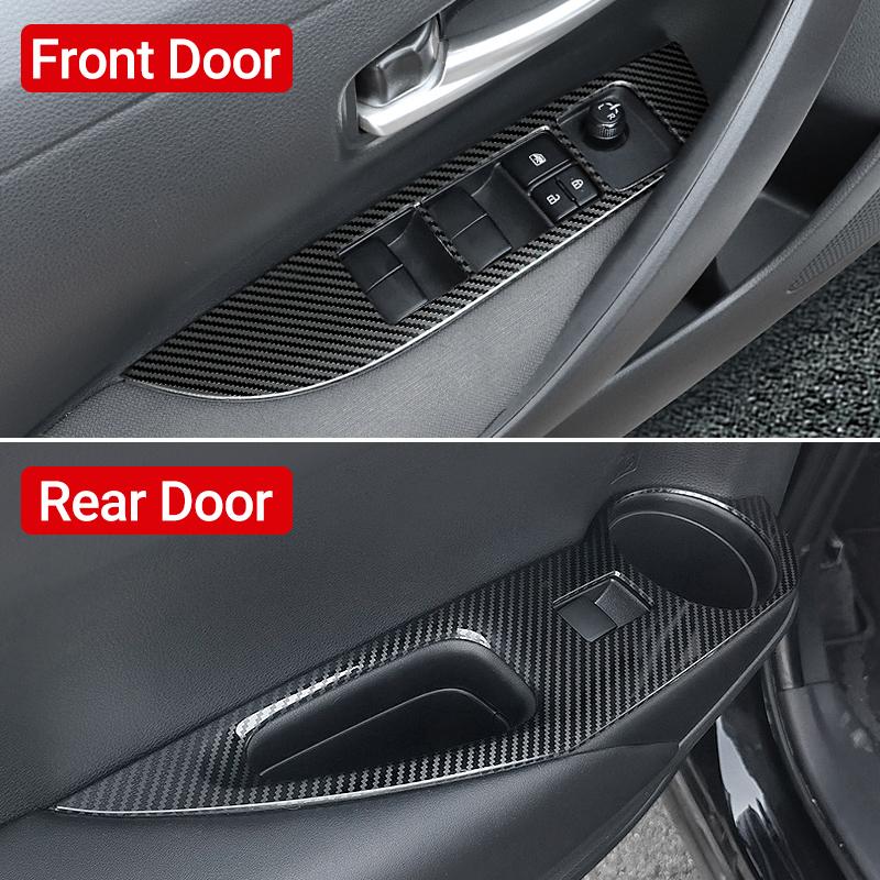 For Toyota Corolla Cross XG10    2024 2025 Hybrid Stainless Car Door Window Switch Lift Button Cover Accessories