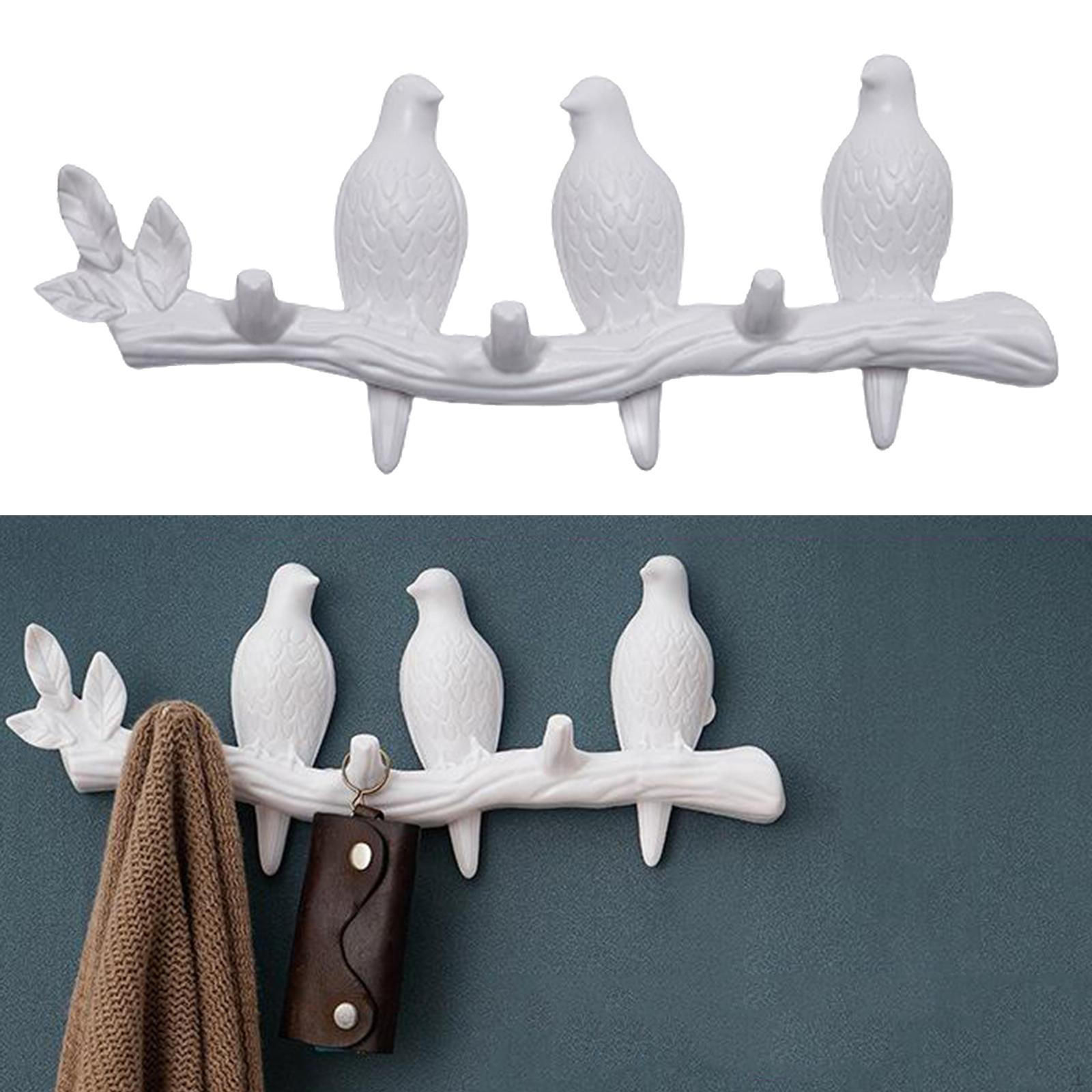 

Настенная вешалка для колпачков, держатель для хранения предметов домашнего декора, подарок white 3 bird