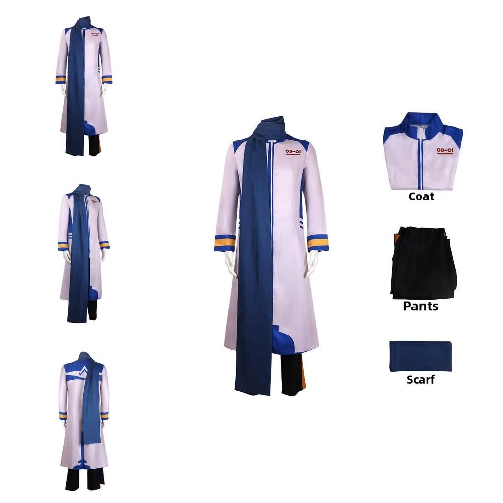 Vocaloid Kaito Cosplay Costume Anime Streetwear Polyester For Convention Apparel