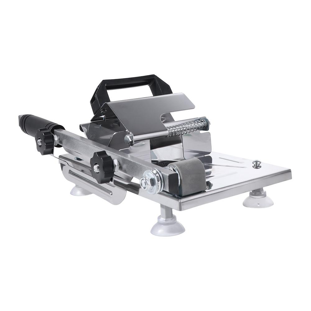 Stainless Steel Meat Slicer Manual Spring Design Meat Cutter Rust-proof Anti-slip Sucker Food Slicing Machine Hot Pot