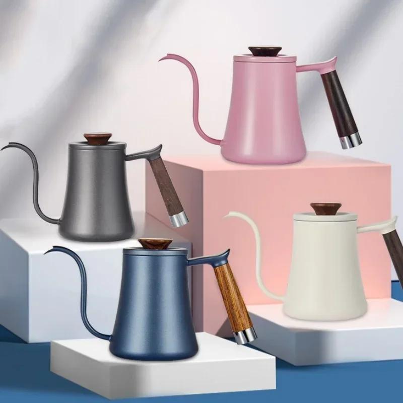 Czajnik do kawy 600 ml Stal nierdzewna Długa szyjka Cienka szyjka Ekstraktor do kawy przelewowej Espresso Herbata Mlecznik Akcesoria do kawy