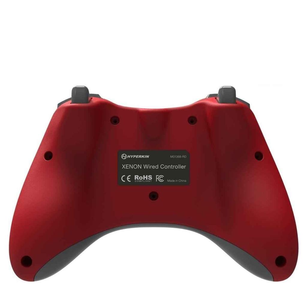 Xenon Wired Controller, Red, for Xbox Series X/S, Xbox One, and PC (Windows 10/11) (Officially Licensed Product)