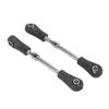 2pcs RC Servo Pull Rod RC Servo Connecting Rod for ZD Racing 10421 110 RC Car Black Silver