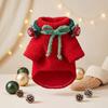 Red Fleece Dog Sweater Small Medium Dogs Winter Warm Pet Clothing Cute Costume Christmas Holiday