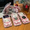 Hello Kitty Mirror Stand for iPhone 16 Pro Max, Huawei Mate 70, Honor, and Apple 17 Phone Case
