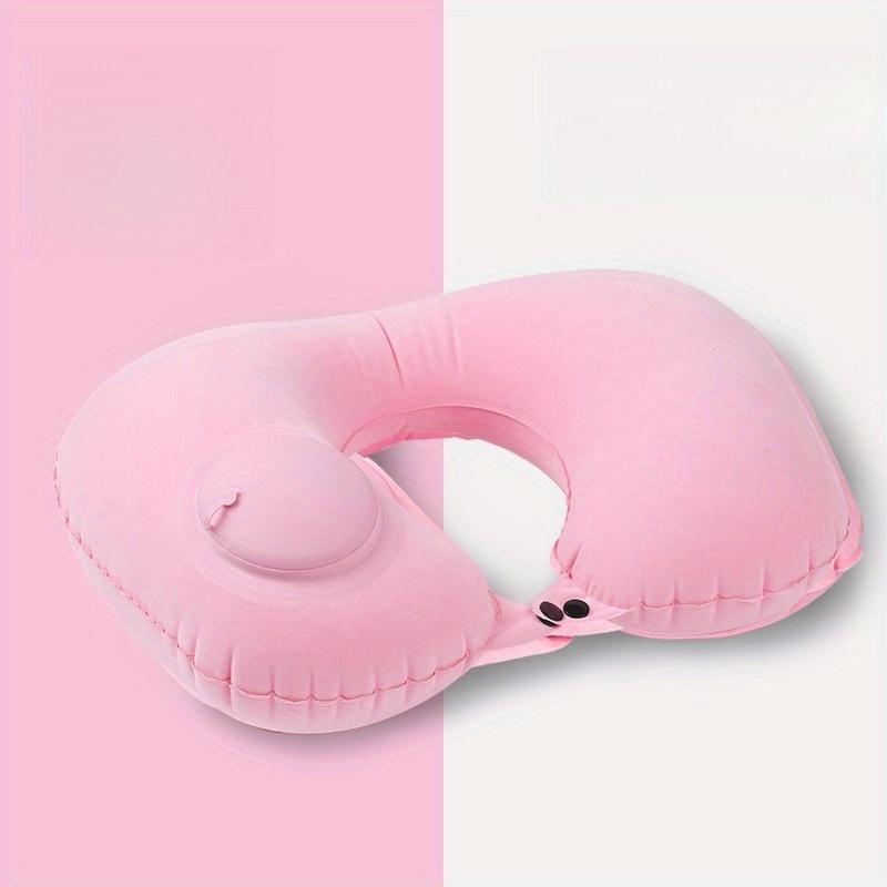 

Надувная подушка для шеи для путешествий - Портативная U-образная подушка для самолета - Легкая и компактная для перелетов, автомобильных поездок и кемпинга