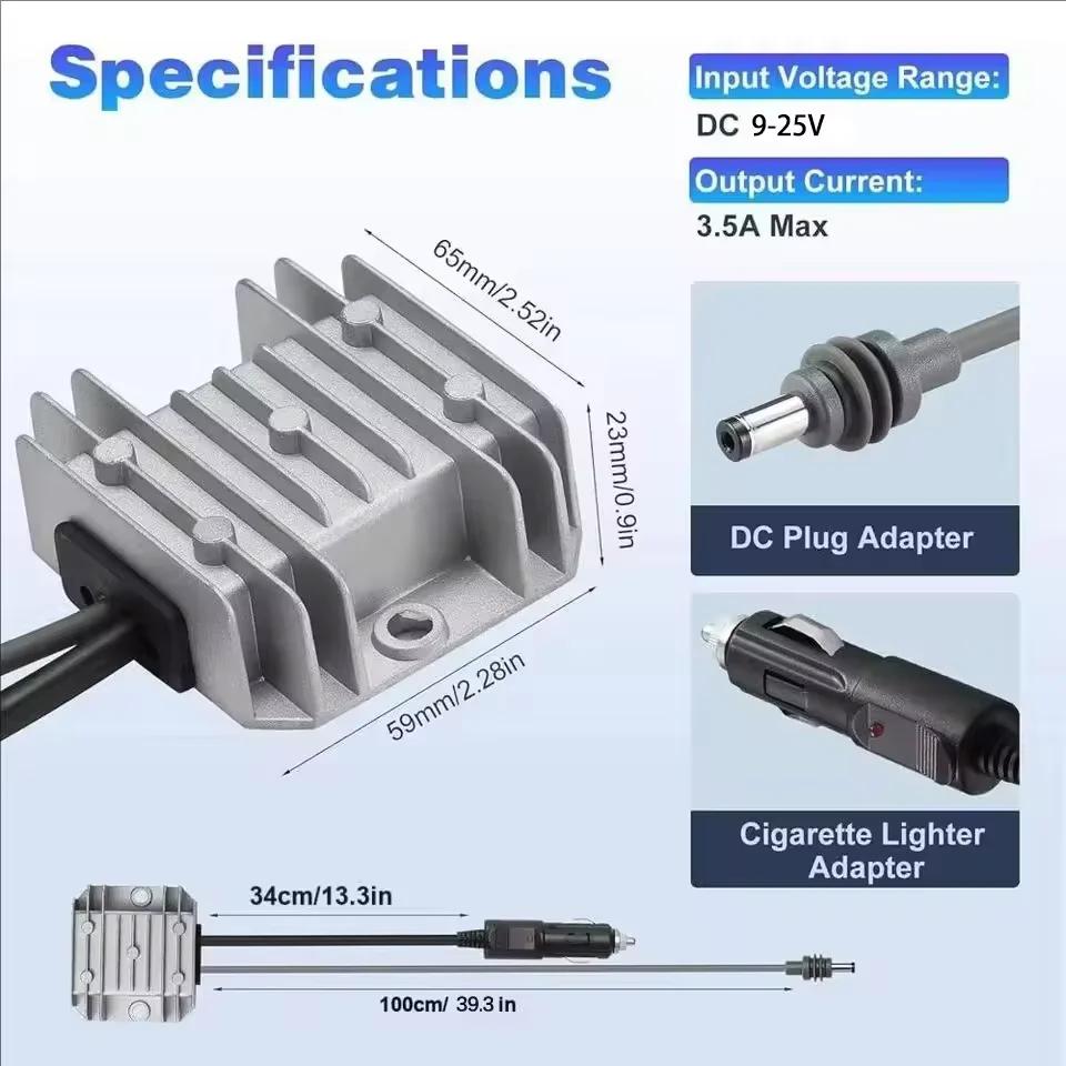 

100cm/300cm Step up Converter for Starlink Mini 12V/24 to 30V 3.5A with Cigarette Lighter Plug Car Voltage Booster 3.5A 1M