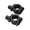 Motorcycle Rearview Handlebar Mirror Mount Holder Adapter Clamp Base 8mm 10mm 7/8" Black Aluminum Universal Motorcycle Tool