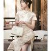 French Cheongsam 2026 New Temperament Retro Chinese Style Long Improved Version Young Girl Dress Summer