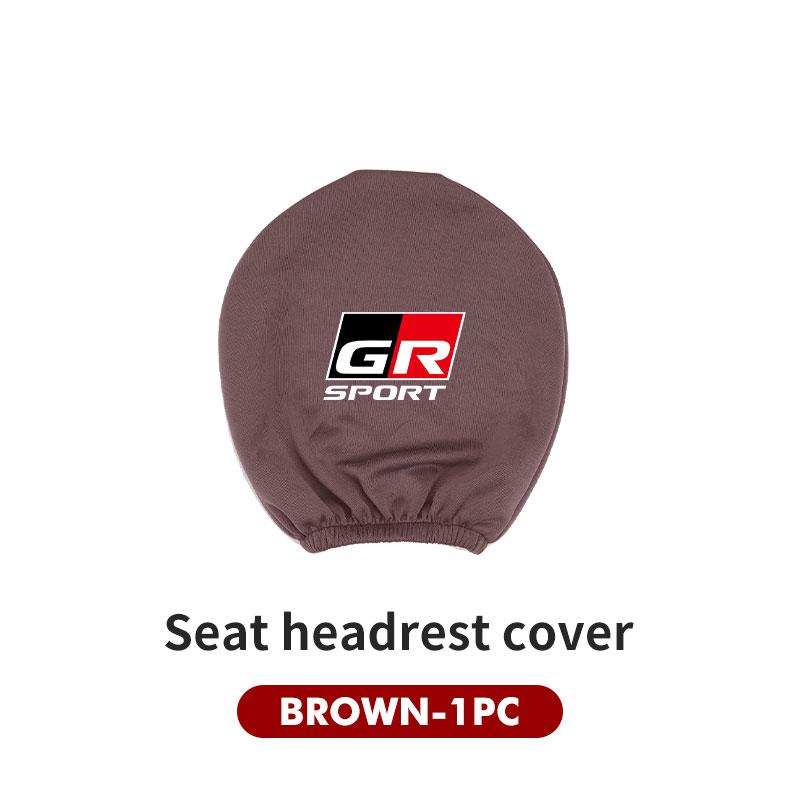 Car Headrest Cover Dustproof Cover Front Seat Head Rests Interior Accessories For Toyota GR Sport Gazoo Racing Yaris 86 Corolla