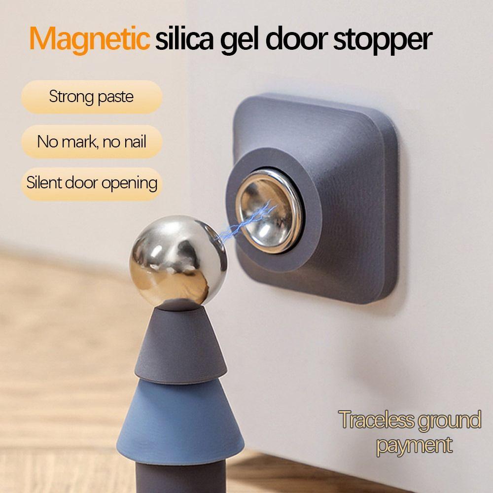 

Free Mute Fixed Silica Gel Anti-collision Toilet Door Doorstop Door Stopper Imbibition Door Stopper