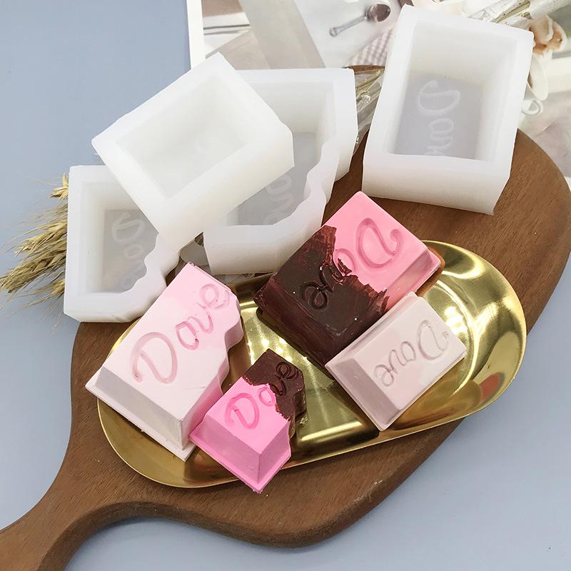 Square Notched Silicone Chocolate Mold for Cake Decoration